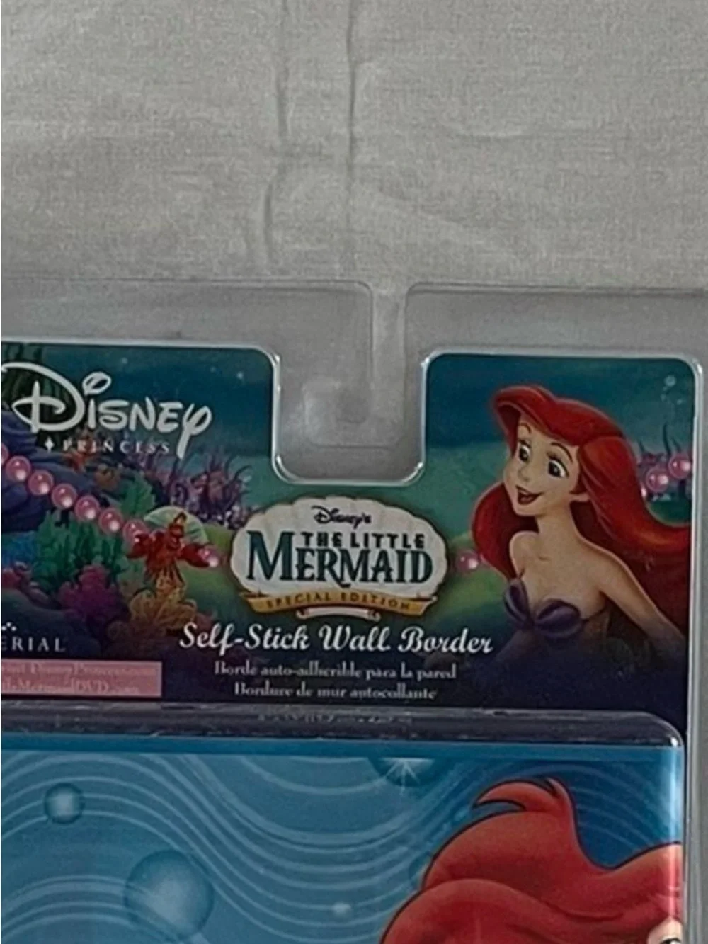 Disney The Little Mermaid Self-Stick Wall Border - Blue, Red, Yellow